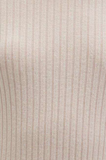 Kadın Uzun Kollu Modelli Penye 1613596-85576 Bej - Thumbnail