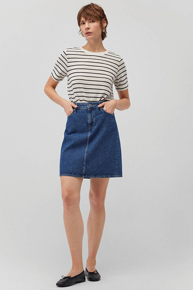 Kadın Valerie Denim Etek 1319885301 Mavi 