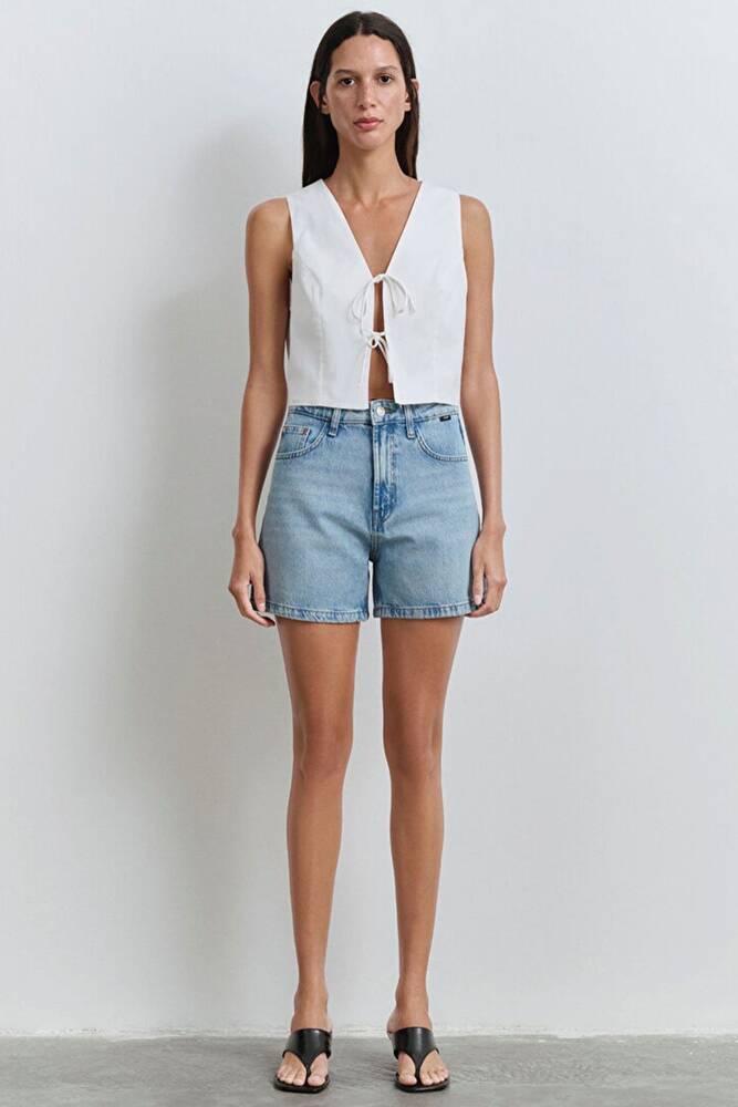 Kadın Verna 90's Denim Şort 1410059-89747 Mavi 