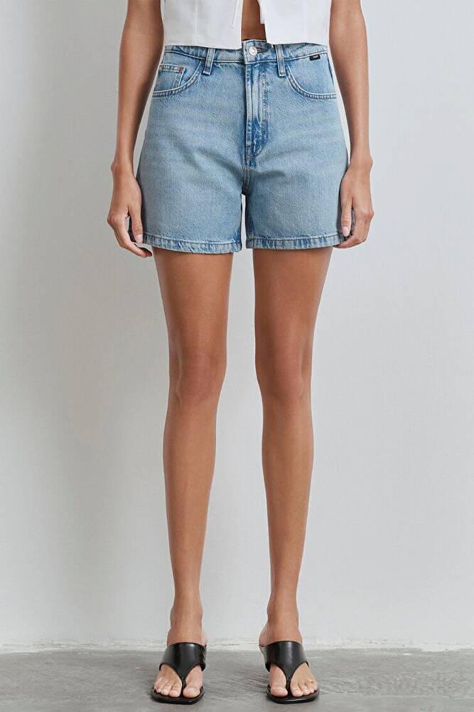 Kadın Verna 90's Denim Şort 1410059-89747 Mavi 