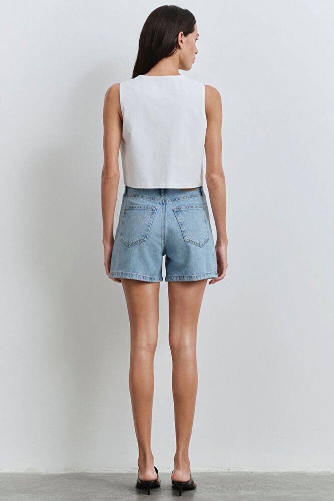 Kadın Verna 90's Denim Şort 1410059-89747 Mavi 