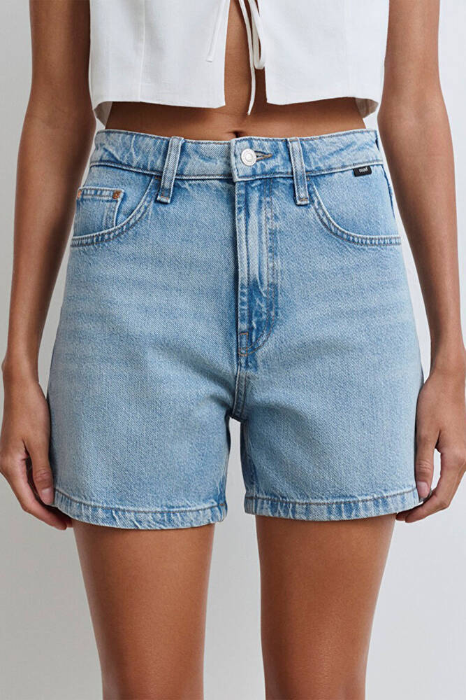 Kadın Verna 90's Denim Şort 1410059-89747 Mavi 