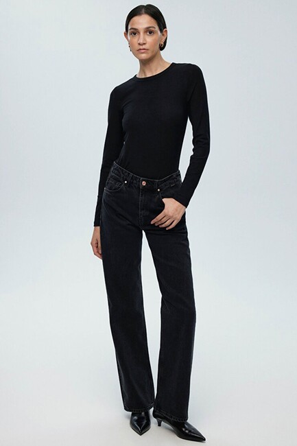 Kadın Victoria Gold Premium Jean Pantolon 101072-82298 Gri - Thumbnail