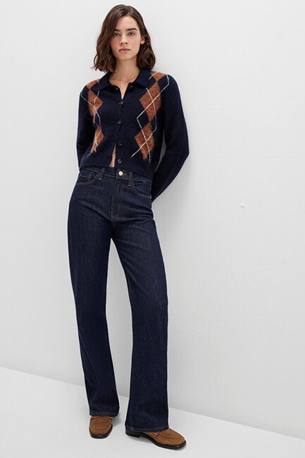 Kadın Victoria Gold Premium Jean Pantolon 101072-90488 Mavi - Thumbnail