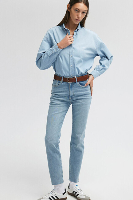 Kadın Viola Premium Jean Pantolon 101048-84189 Mavi - Thumbnail