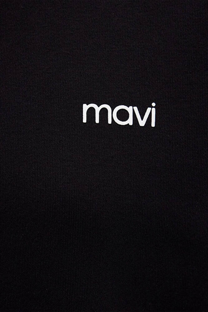 Kadın Yuvarlak Yaka Logo Sweat 1S10490-900 Siyah 