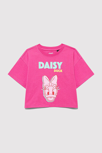 Kız Çocuk Daisy Duck Baskılı Tişört 7610331-71095 Pembe - Thumbnail