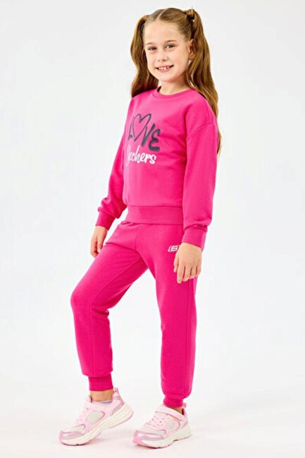 Kız Çocuk ESS Eşofman Alt SK2520006-3586 Pembe - Thumbnail