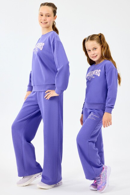 Kız Çocuk Lw Fleece Eşofman Alt SK2520004-3996 Mor - Thumbnail
