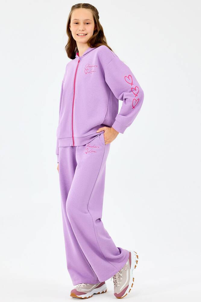 Kız Çocuk Lw Fleece Eşofman Alt SK2520004-4009 Mor 