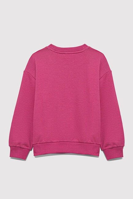 Kız Çocuk Mickey Baskılı Sweat 7S10142-71085 Pembe - Thumbnail