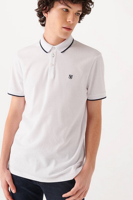 Erkek Polo Tshırt 066039-620 Beyaz - Thumbnail