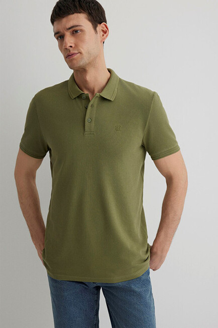 Erkek Polo Tshırt 064946-28524 Yeşil - Thumbnail