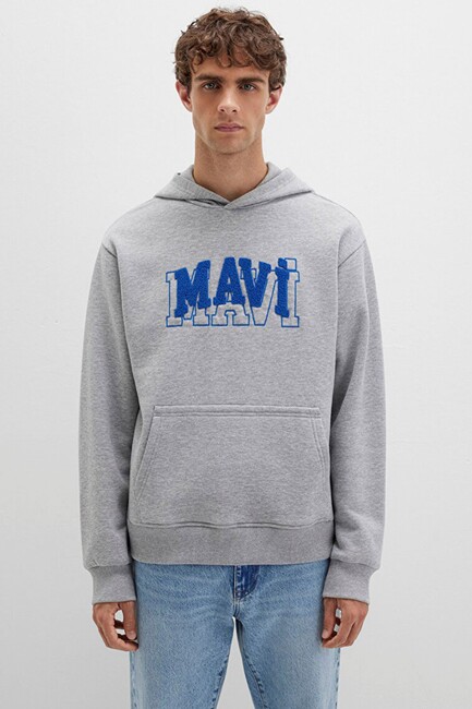 Mavi Kapüşonlu Sweat 0S10413-80018 Gri - Thumbnail