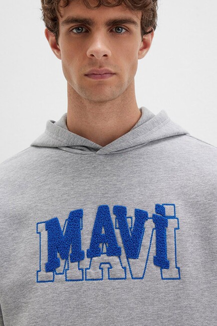 Mavi Kapüşonlu Sweat 0S10413-80018 Gri - Thumbnail