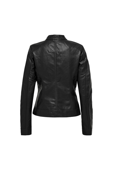 Only Kadın Onlbandıt Faux Leather Ceket 15081400 Siyah - Thumbnail